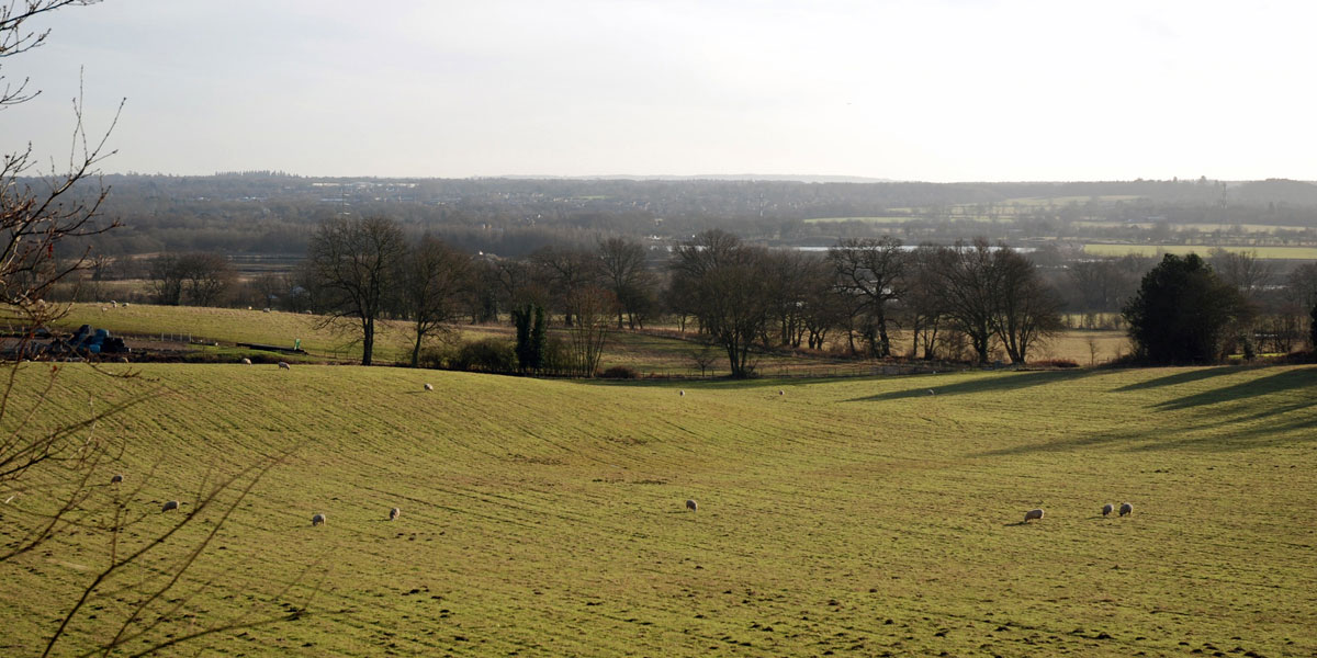 View of Manor Farm from the War Memorial (2009)